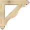 Ekena Millwork Funston Arts and Crafts Rough Sawn Bracket w/ Offset Brace, Douglas Fir, 6"W x 26"D x 26"H BKT0604X26X26FST03RDF - alternate 2